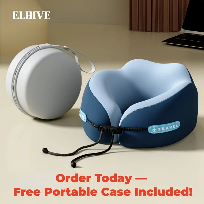 U Shaped Memory Foam Neck Pillows Soft Travel Pillow Massage Neck Pillow Sleeping Airplane Pillow Cervical Healthcare Bedding